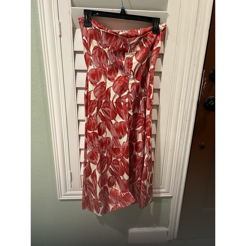 Notice Red flower Summer Dress Size 4 Red - Picture 6 of 6